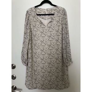 Patterned Chiffon Tunic Dress